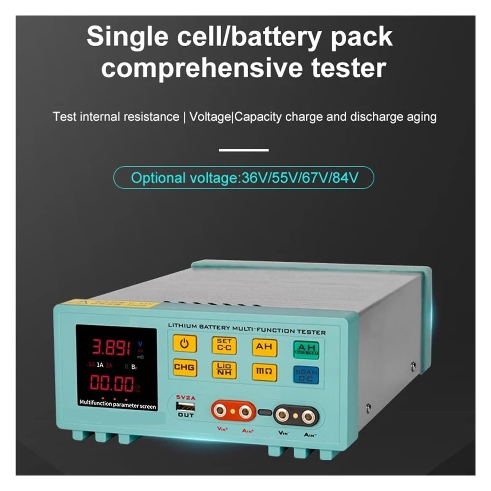 Testeur Complet De Capacité Batterie Au Lithium Et Résistance Interne DéTection PréCise(36V)
