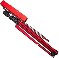 Vista 7 de Paititi Soporte de música plegable resistente y duradero con bolsa de transporte, color negro