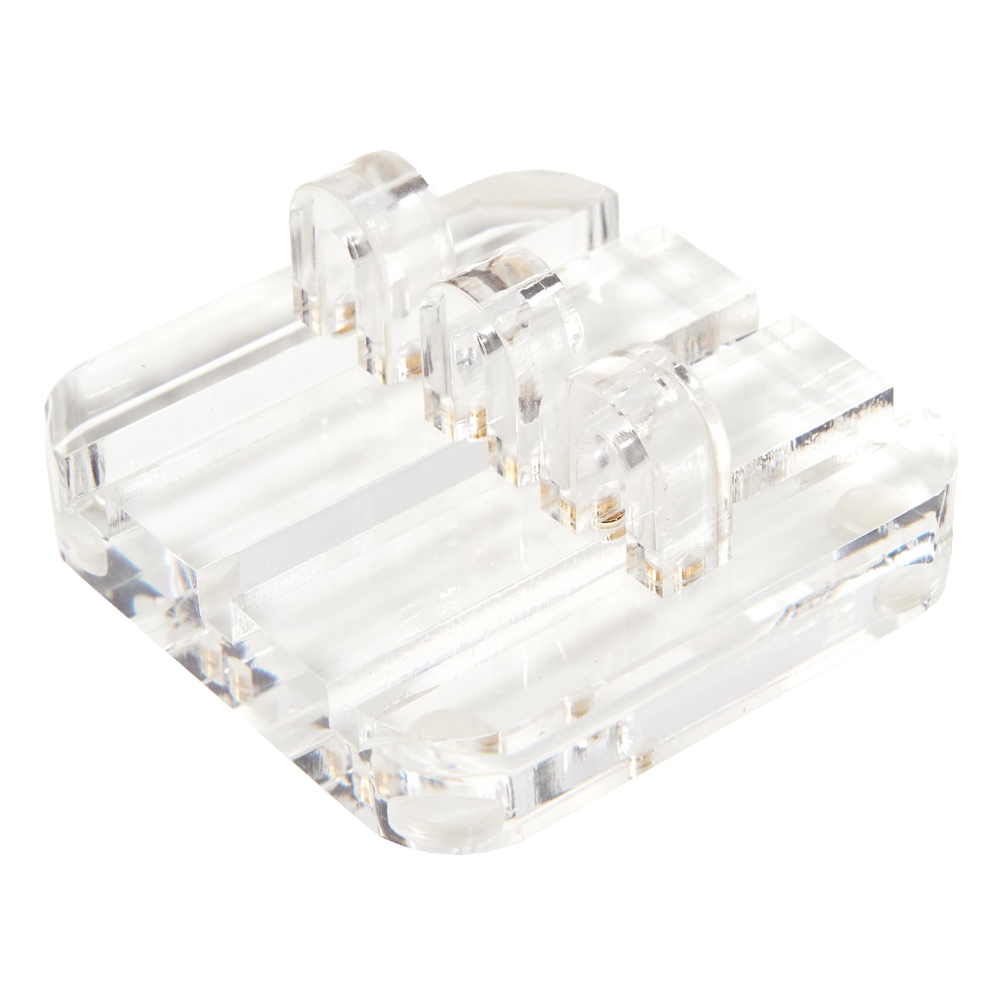 RUSSELL+HAZELAcrylic Cable Manager, 3” x 1.5” x 3”, Desktop Organization, Clear, 98139