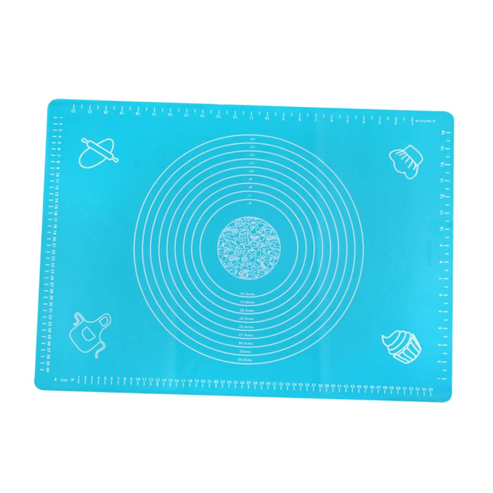 2 Tapetes de Silicona Antiadherentes para Horno, Bandeja para Hornear, Utensilios de Cocina, Color Azul, 6 Piezas