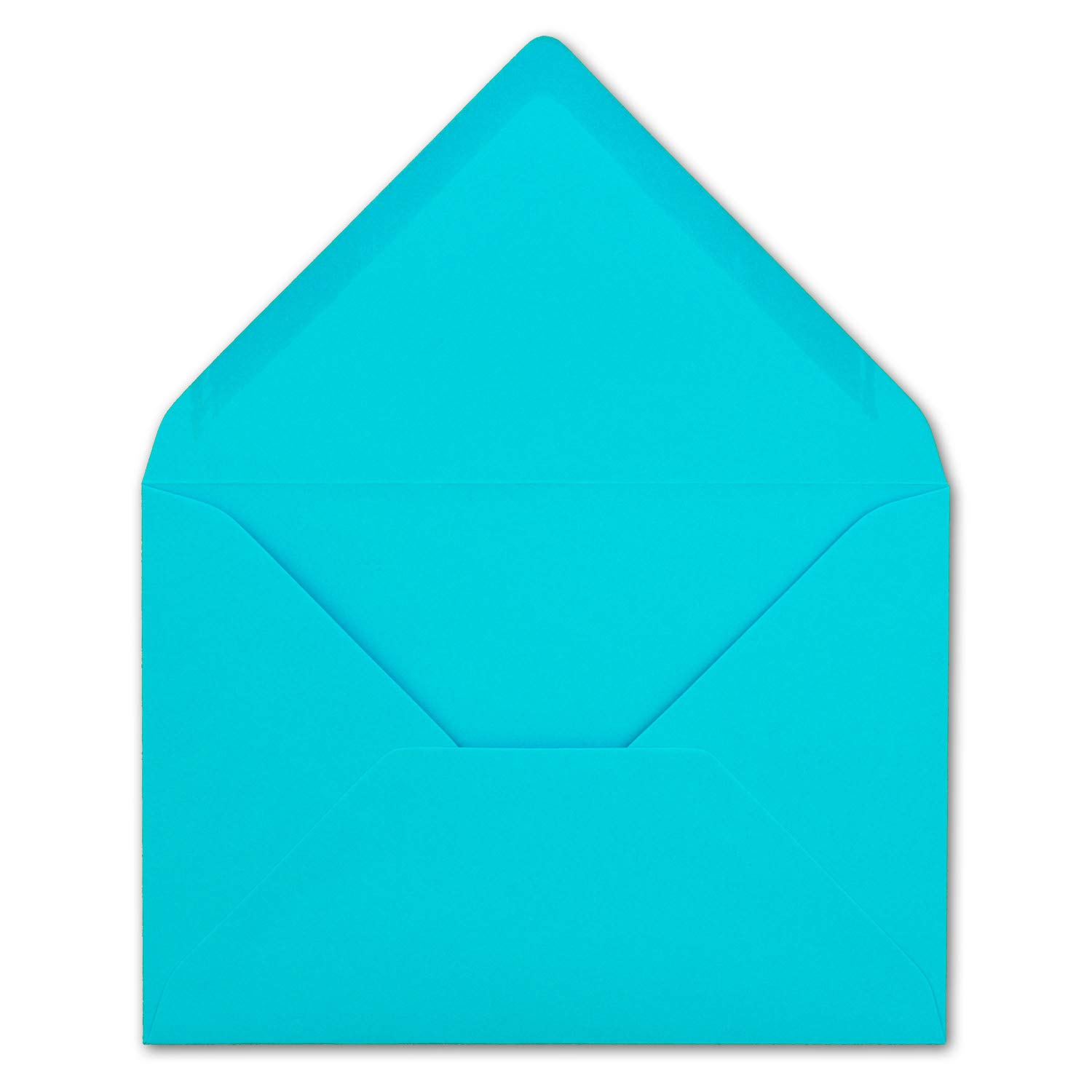 50 DIN C6 Envelopes Turquoise 11.4 x 16.2 cm 120 g/m² Wet Seal Letter Envelopes Without Window for Invitations from Your Glüxx Agent
