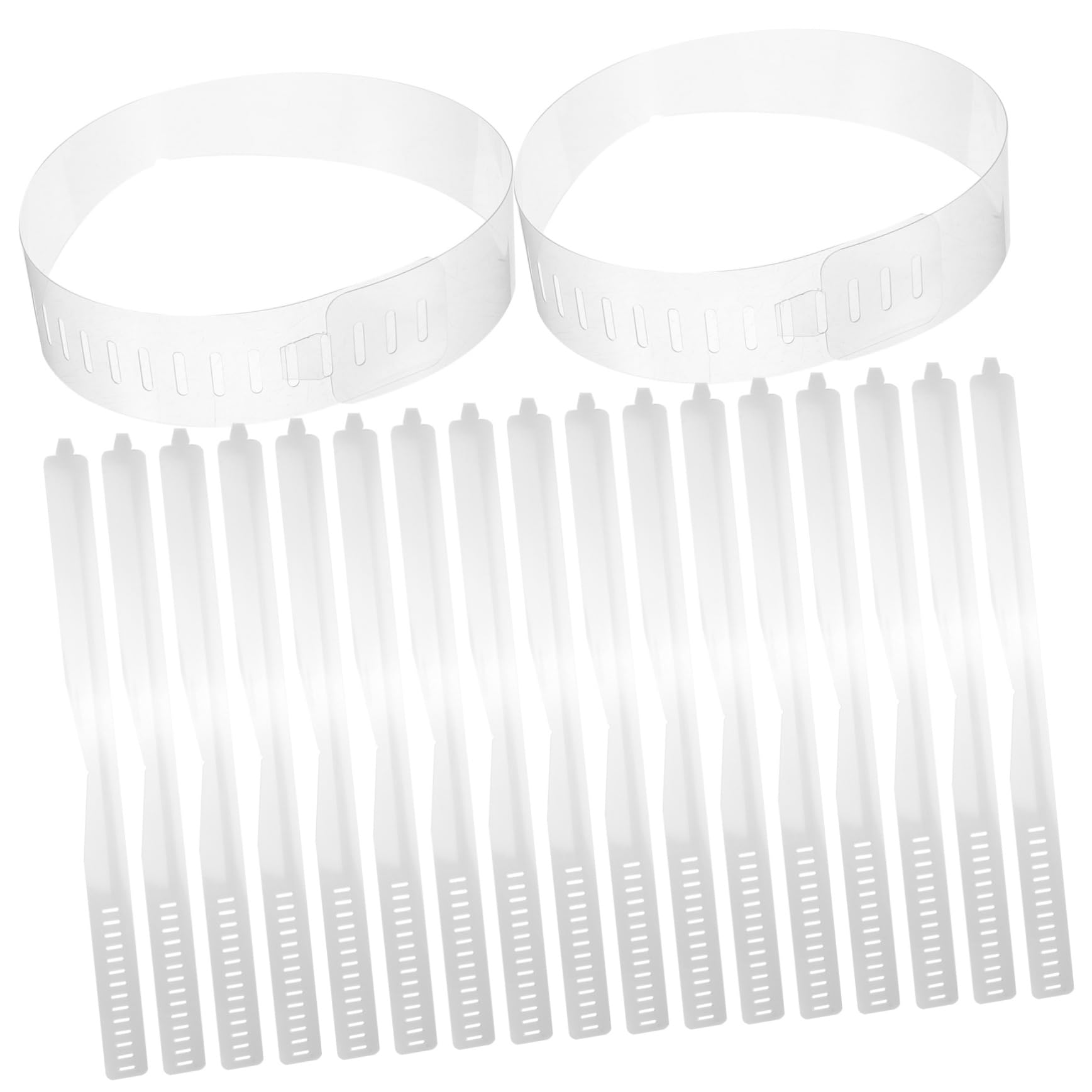 100 Piezas Collar De Pvc Para Cuello De Camisa Soporte De Plástico Para Camisas Transparente De Hombre y Mujer Moldeador De Cuello