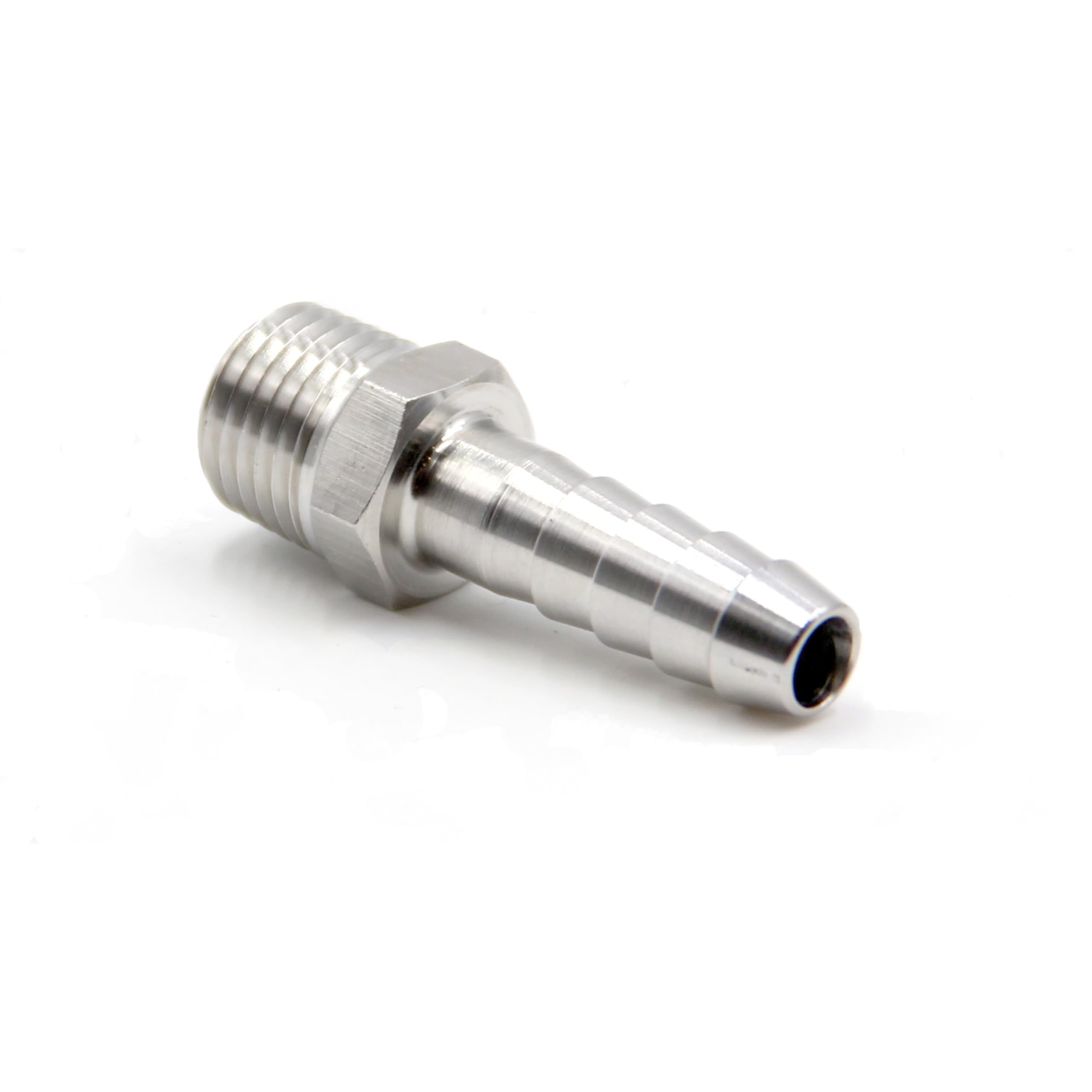 Tuyau cannelé 3/8 inox raccord anti-corrosion mâle 1/4 NPT étanche HFS