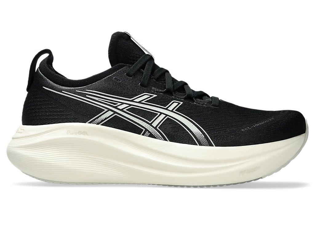 Asics Men's Black Gel-Nimbus 27 Road Running Shoes in Size 9, Sports Direct