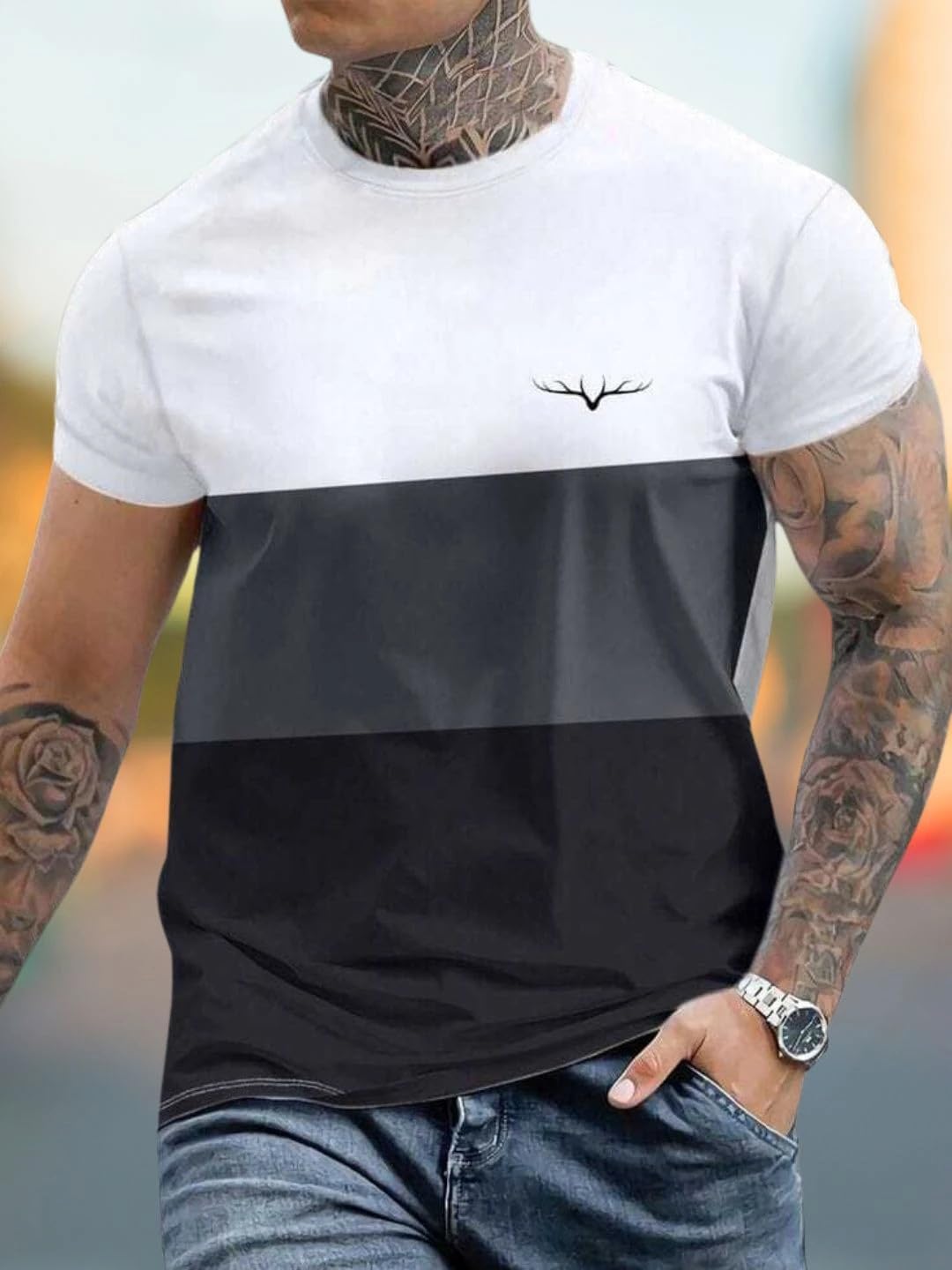Indulge in The Comfort and Elegance of Our Men's Round Neck t-Shirt. Made with The Finest Materials, This Essential Garment is a Must-Have for The Modern Gentleman.-picture-56