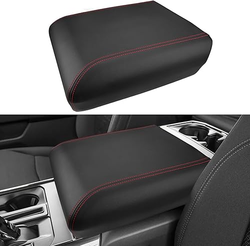 INTGET Funda de consola central para 2025 2026 Ford F150 Accesorios interiores 2021 2022 2023 2024 Funda de reposabrazos central Funda de