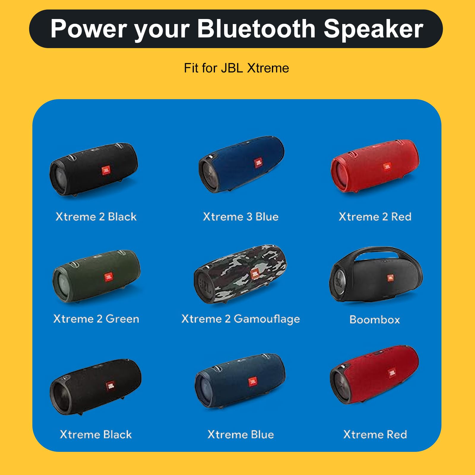 65W 19V Ladegerät für Teufel ROCKSTER Cross Harman Kardon Go Play JBL Xtreme 1 Xtreme 2 FUGOO Style Sport Tough XL Bluetooth-Lautsprecher Netzteil