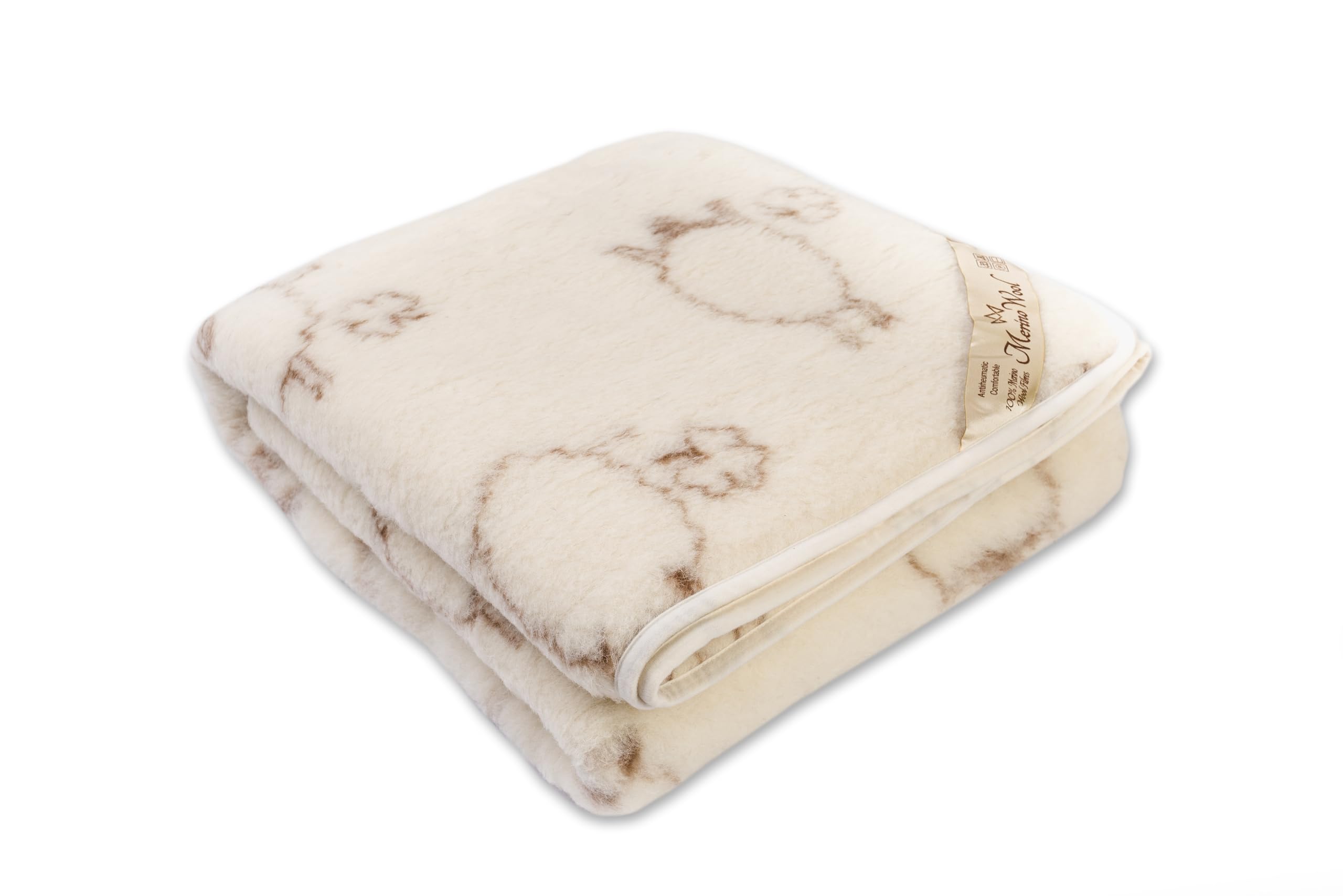 WOOLMARKED, coperta in lana merino per bambini, 140x100 cm, prodotto naturale