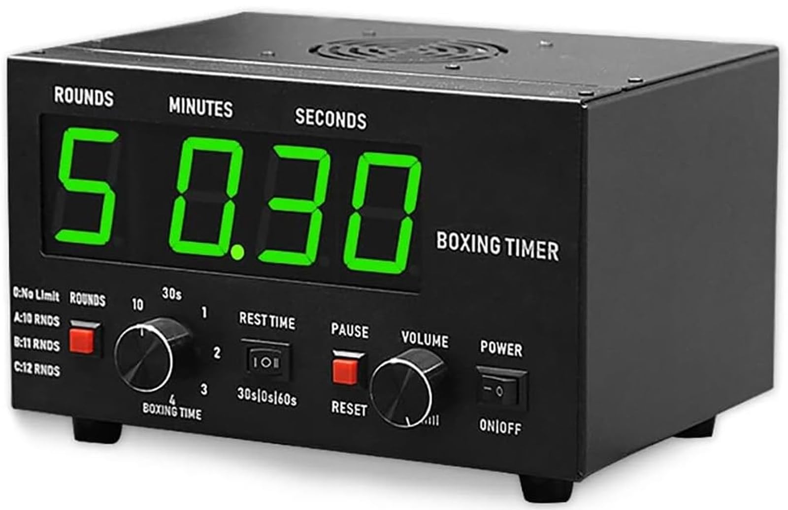 Timer a intervalli per boxe, MMA, kickboxing e arti marziali, orologio da palestra per allenamento e allenamento