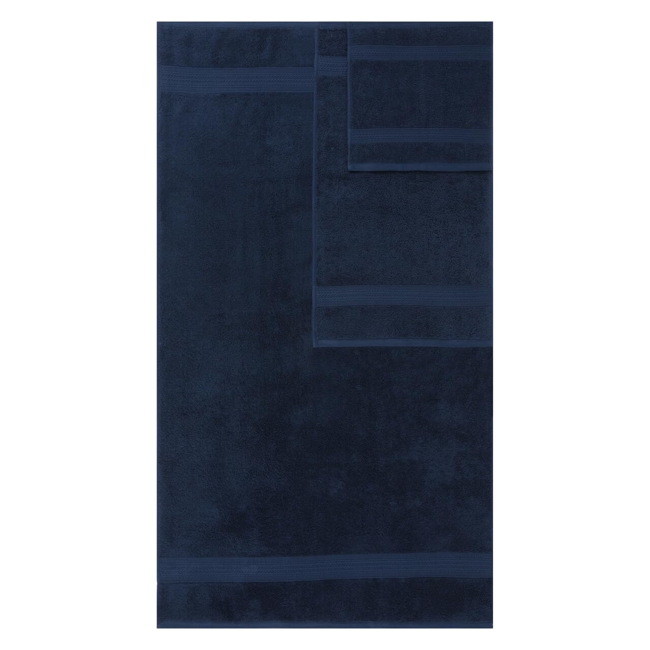 Kaufman Toallas de lujo 100% algodón, juego de 6 toallas de baño, 2 toallas de baño, 2 toallas de mano, 2 paños de baño, juego de toallas de baño suaves y absorbentes para baño