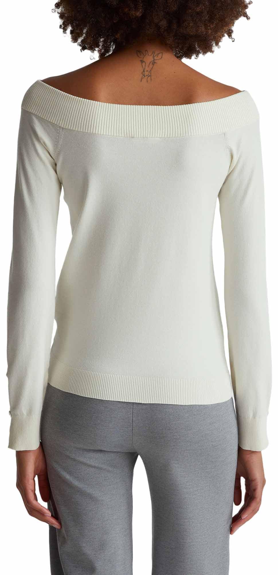 United Colors of Benetton Maglia Sc Barca M/L 1w2ad10e0 Maglione Donna (Pacco da 1)