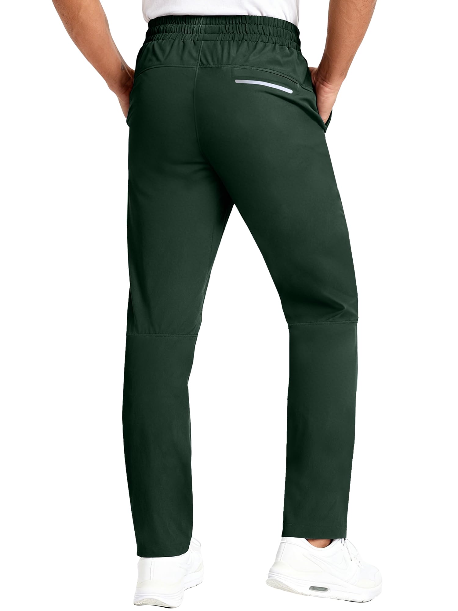 Pack de 1 o 2 pantalones de senderismo para hombre, ligeros, impermeables, con entrepierna de 30/32 pulgadas, pantalones de senderismo para exteriores con bolsillos con cremallera