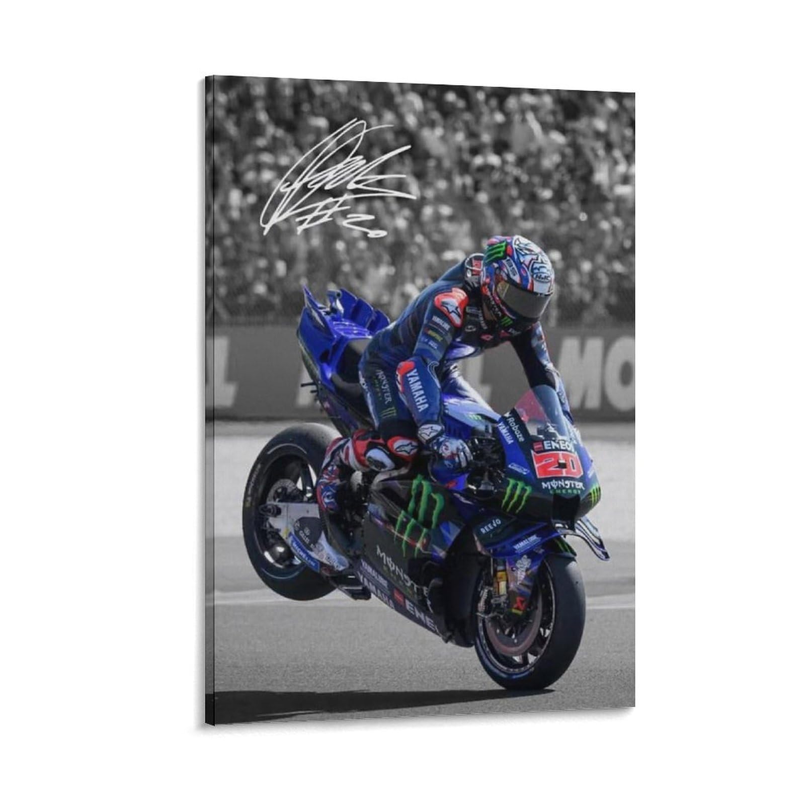 FCOIN Fabio Quartararo Canvas Poster Posters Wall Art Painting Canvas Prints Decor Poster Artworks 12x18inch(30x45cm)