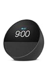 Amazon Echo Spot, Great for nightstands, offices and kitchens, Smart alarm clock with Alexa, Black