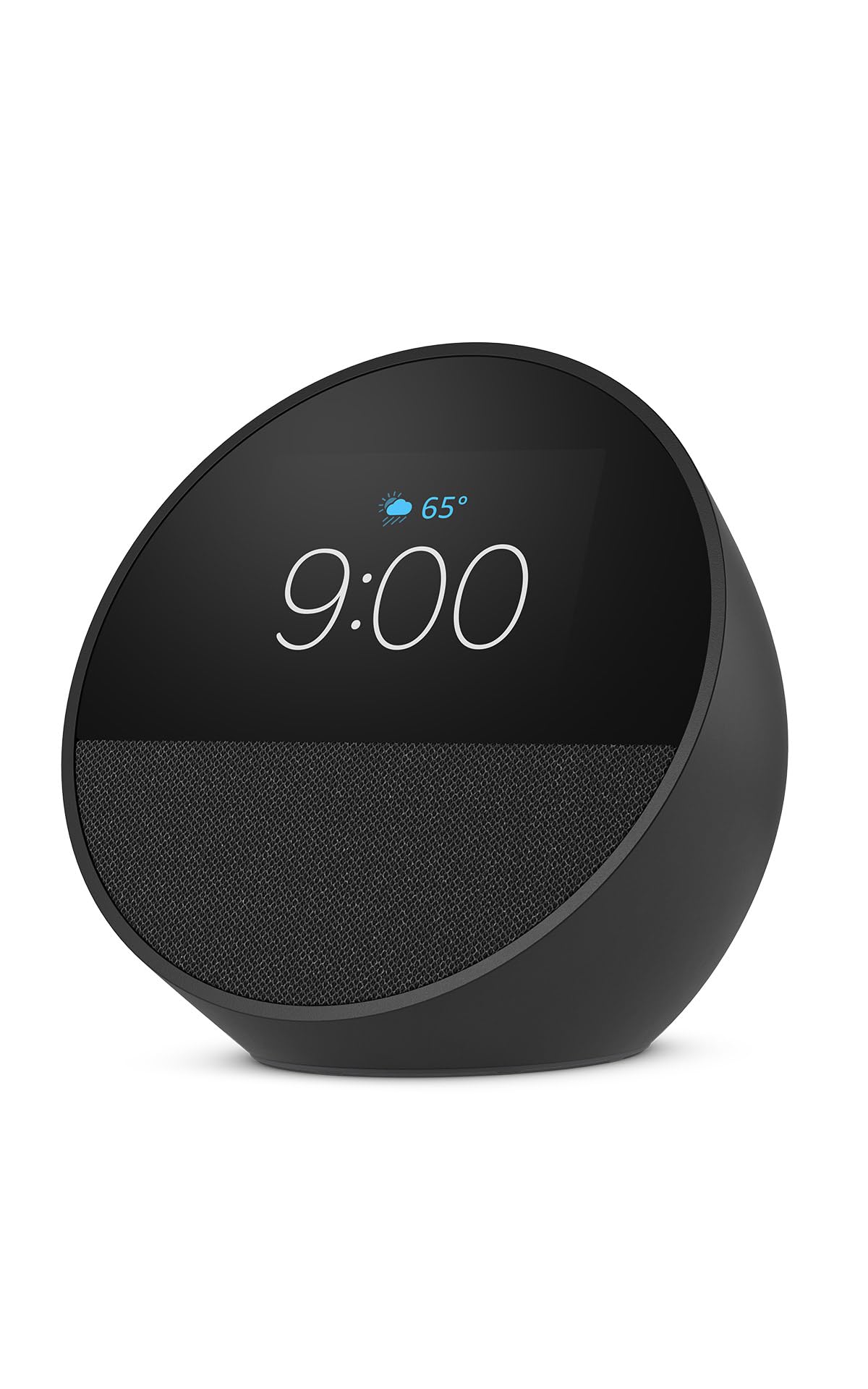 Amazon Echo Spot, Great for nightstands, offices and kitchens, Smart alarm clock with Alexa, BlackReducing CO2