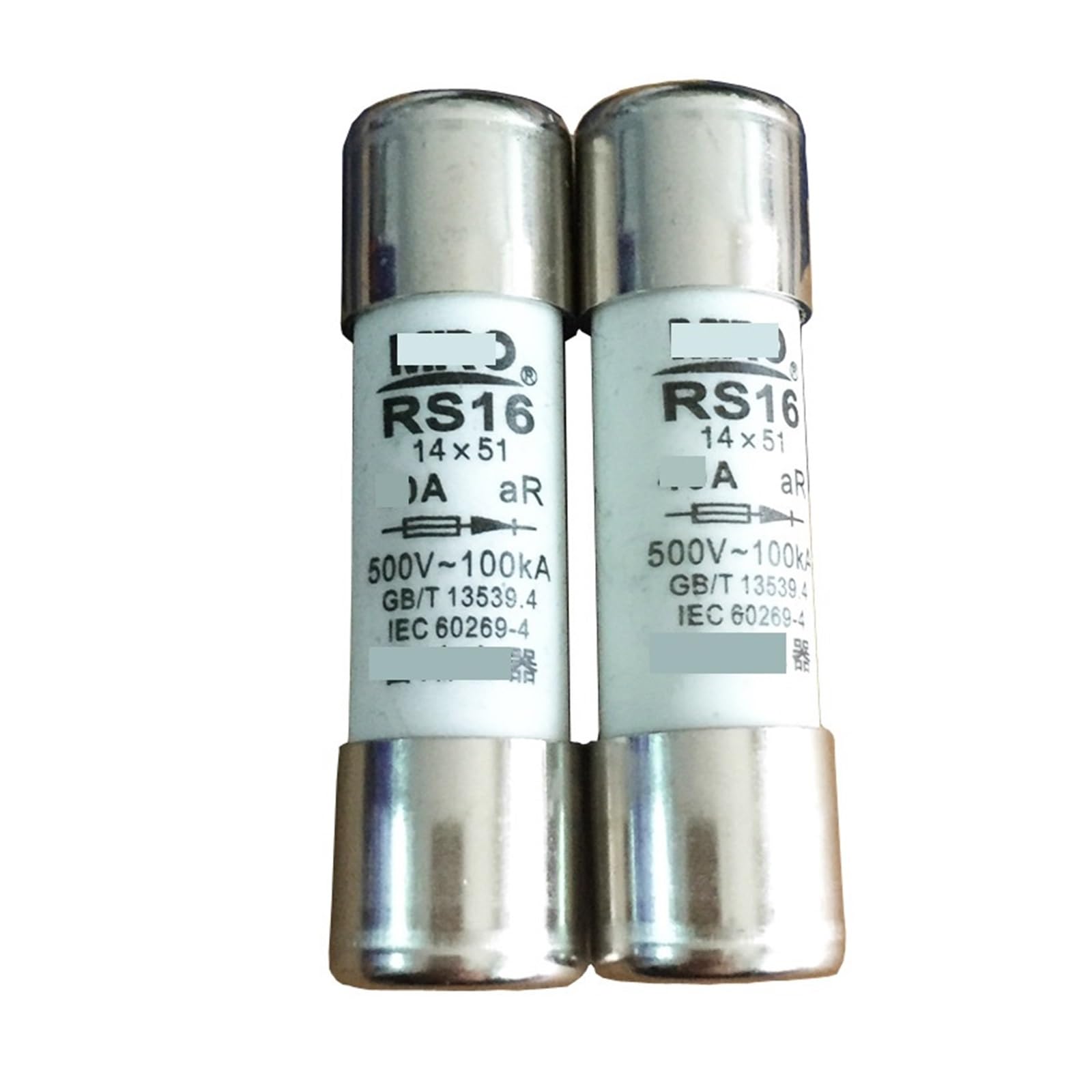 RS16 aR szybki bezpiecznik, 14 x 51, 690 V, 63 A, 50 A, 40 A, 32 A, 25 A, 20 A, 16 A, 10 A, 50 A