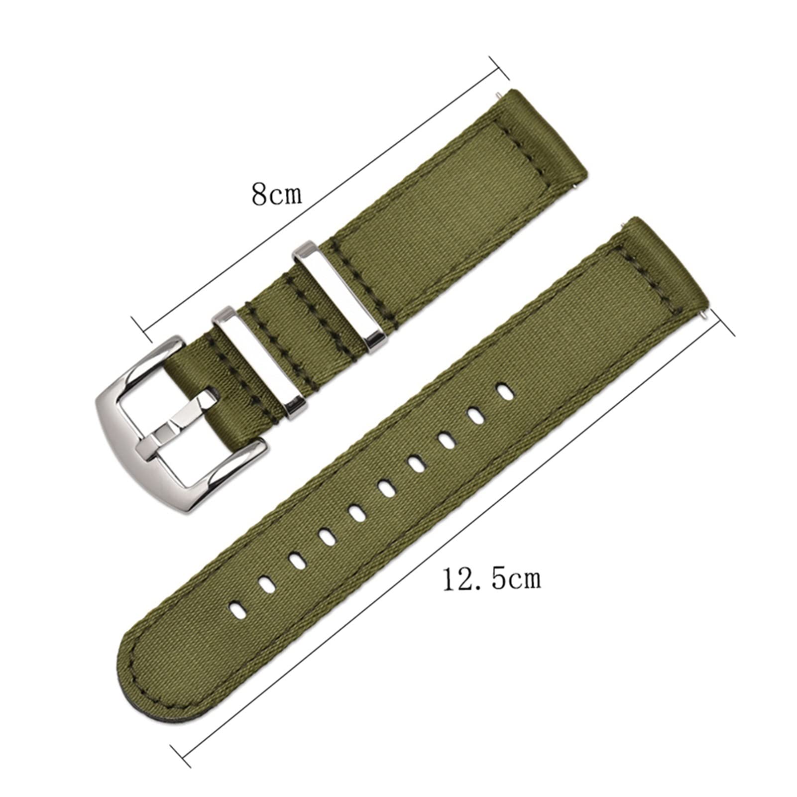Armband Uhrenarmband 18 mm 20 mm 22 mm 24 mm Schnellverschluss-Feder-Uhrenarmband Nylon-Sicherheitsgurt Ersatz für Jede Uhr