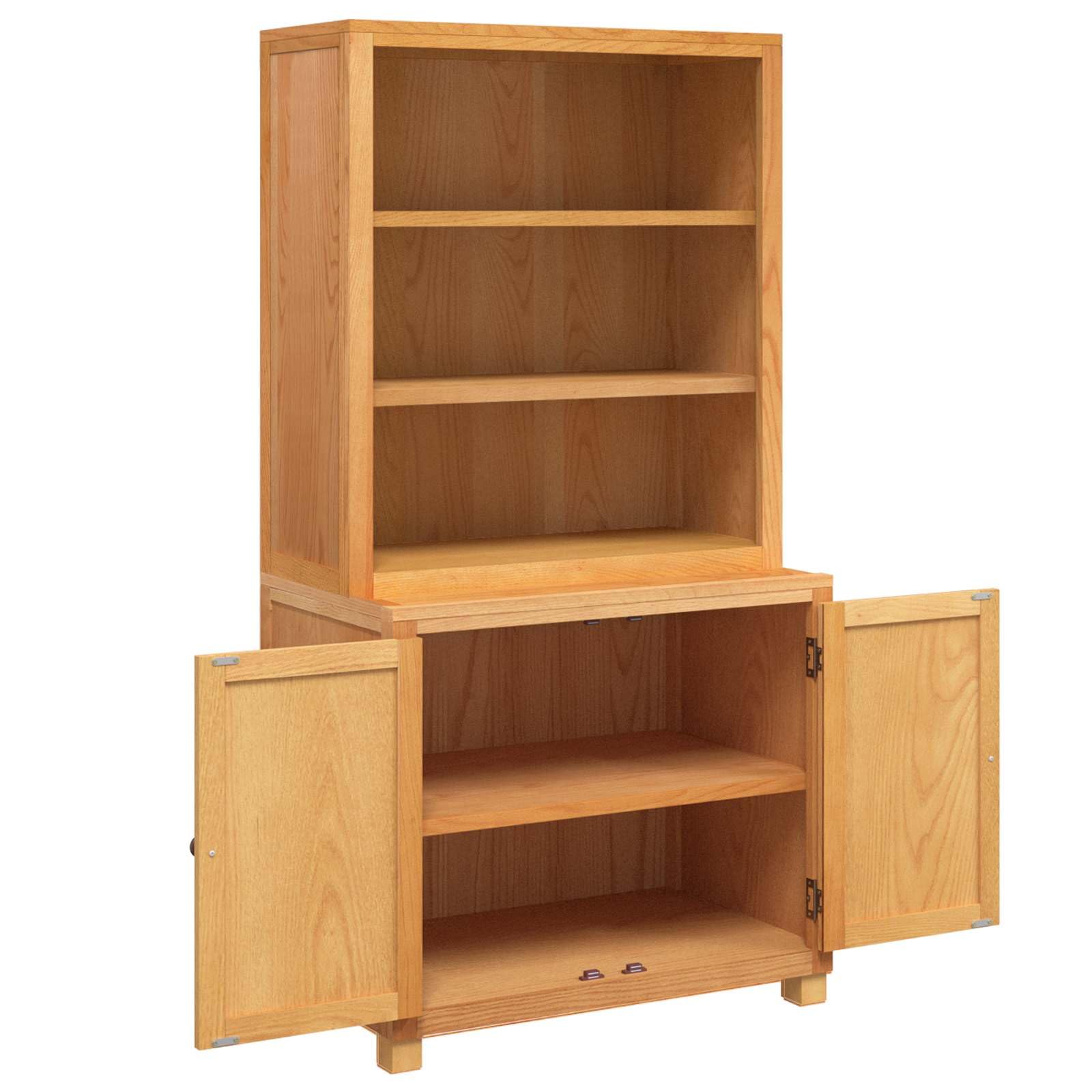 Aufbewahrungsmöbel-Set mit Türen 2 Stück Braun 80 x 50 x 160 cm aus massivem Eichenholz mit viel Stauraum für Wohnzimmer, Schlafzimmer oder Flur, stabiles Design, einfache Pflege