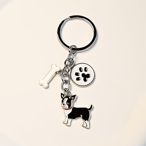 Miniatura 3 de Key-ring Keychain,Cute Metal Small Dog Puppy Keychain Keyring Keyfob Car Bag Charm Dog Tag Chains Birthday