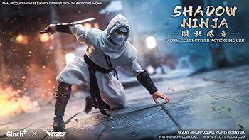 vtoys SHADOWNINJA シャドーニンジャ　全色3体セット VTOYS×6INCH SN003 1/12 シャドーニンジャ （ホワイト）｜ホビー