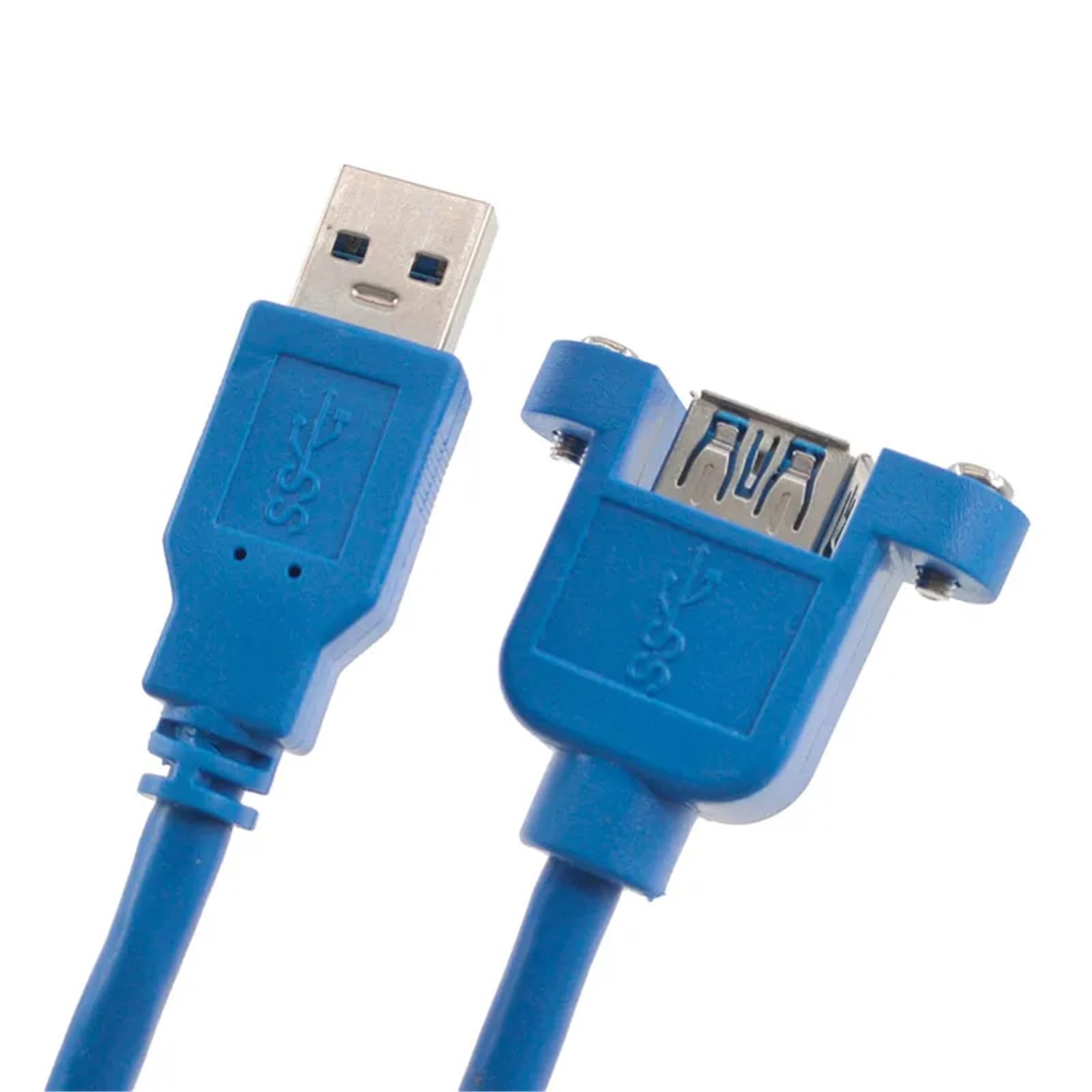 Cavo di prolunga USB 2.0 USB 3.0 da maschio a femmina, per sincronizzazione dati, senza viti, connettore per montaggio a pannello, 1 pezzo (USB 2.0 F-M, 1,5 m)