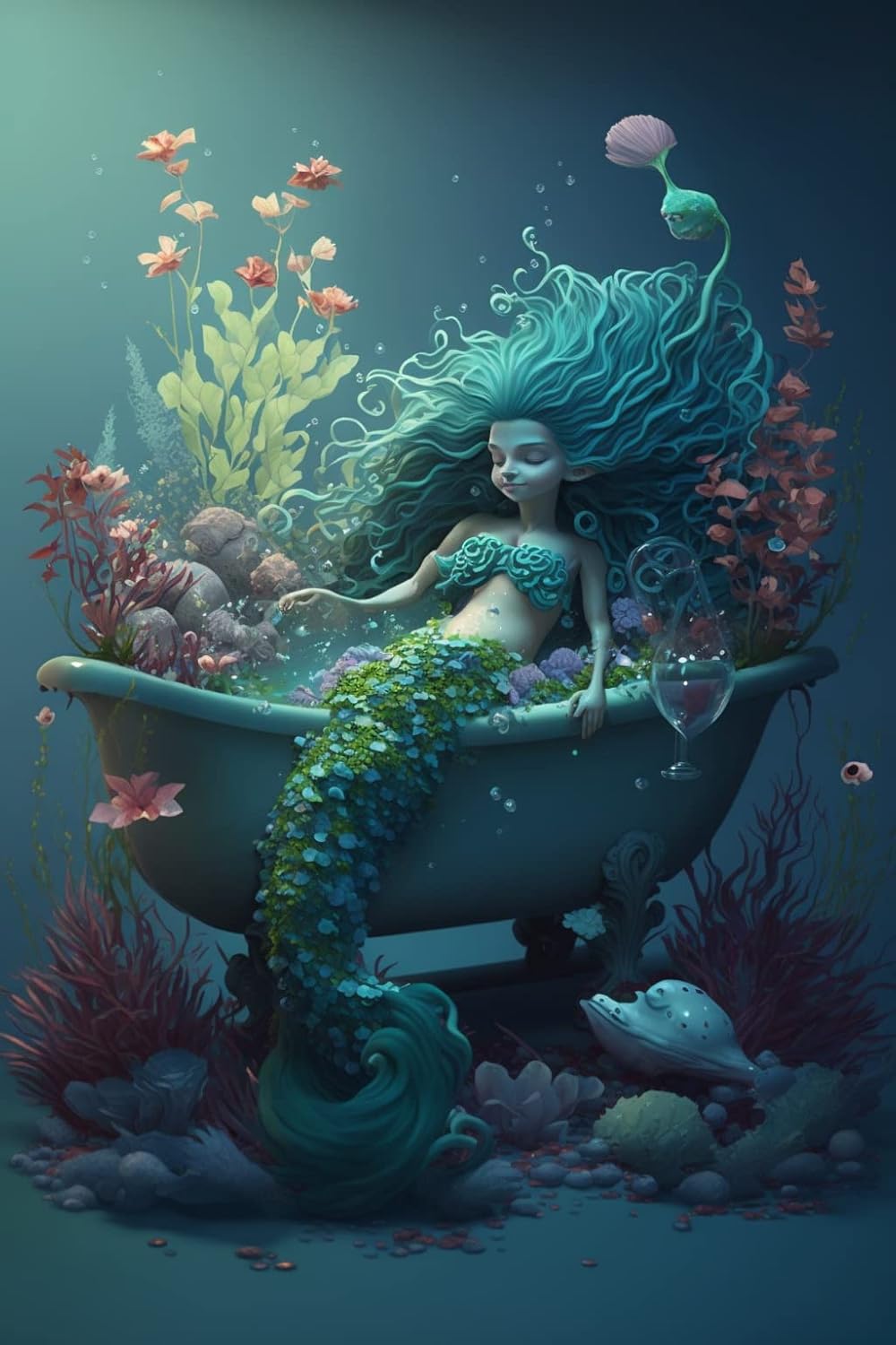 Mermaid Bathroom Diamond Painting Kits Adult Children's