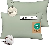 Vista 11 de Pobibaby - Paquete de 2 fundas de almohada de alta calidad para niños pequeños de 13 x 18 pulgadas - Tejido de jersey ultrasuave - Almohada