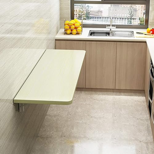 Mesa de comedor plegable flotante de madera, escritorio de computadora multifunción, escritorio de estudio para niños, banco de trabajo, 18 tamaños,