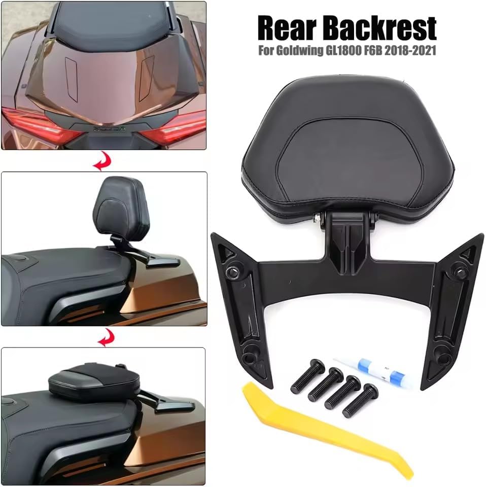 For Honda Gold Wing Goldwing GL 1800 GL1800 F6B Tour 2018-2021 Motorcycle Passenger Seat Rear Backrest Cushion Back Rest Pad