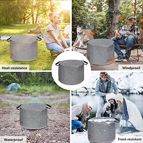 Bâche de protection Yukon 29 pouces textile imperméable gris - 7