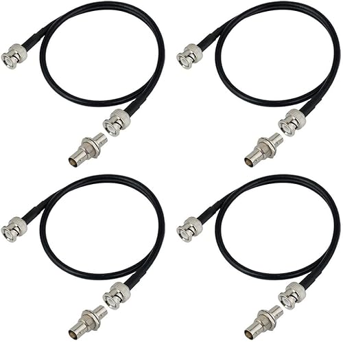 Cable de extensión de antena coaxial de micrófono inalámbrico RS Conector BNC (4 unidades)