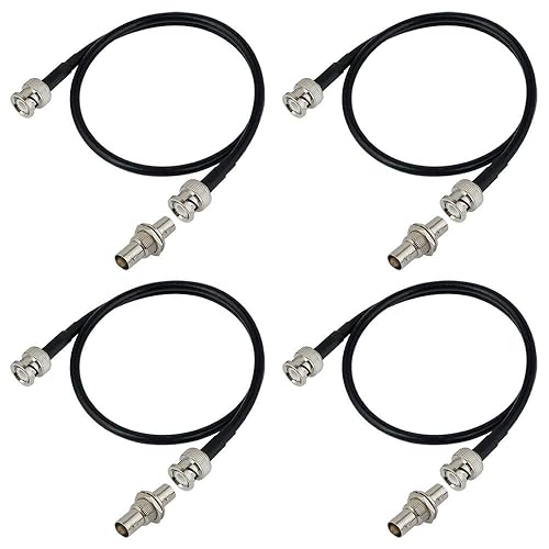 Cable de extensión de antena coaxial de micrófono inalámbrico RS Conector BNC (4 unidades)