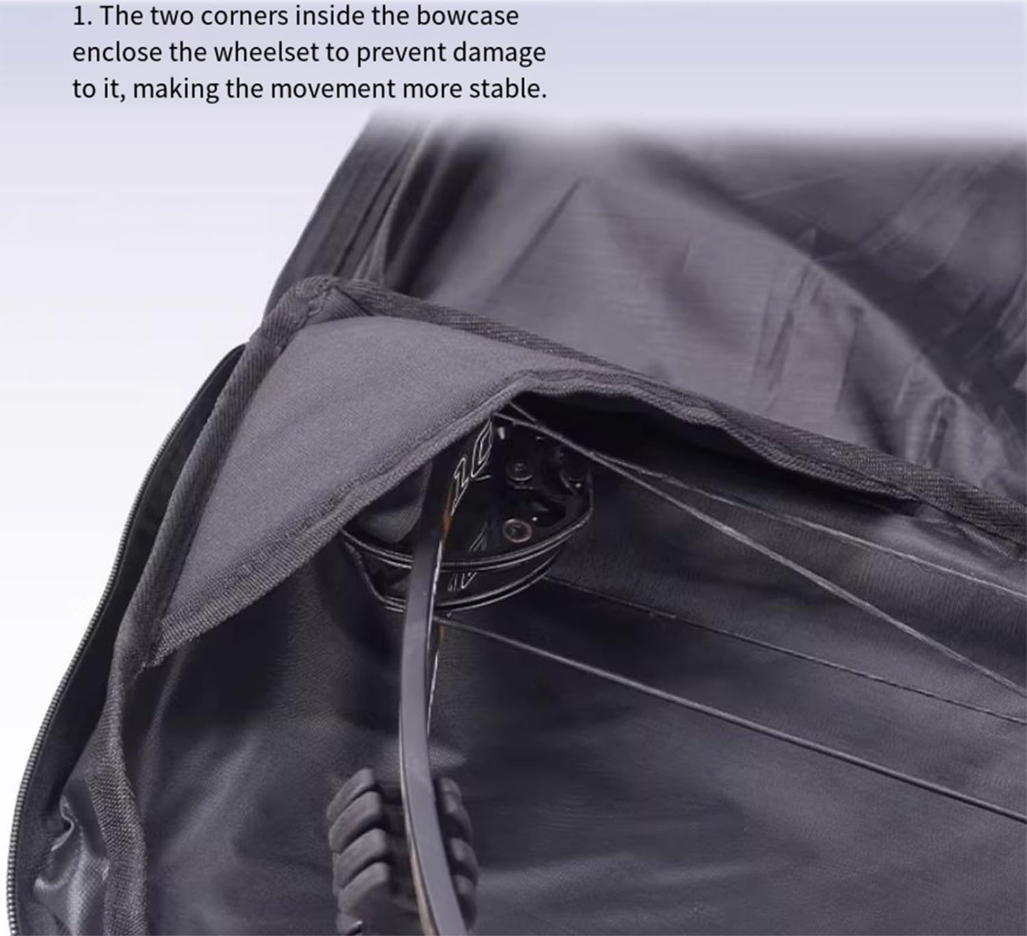 Sac d'arc à poulies en toile de grande capacité avec bretelles réglables, portable 115cm