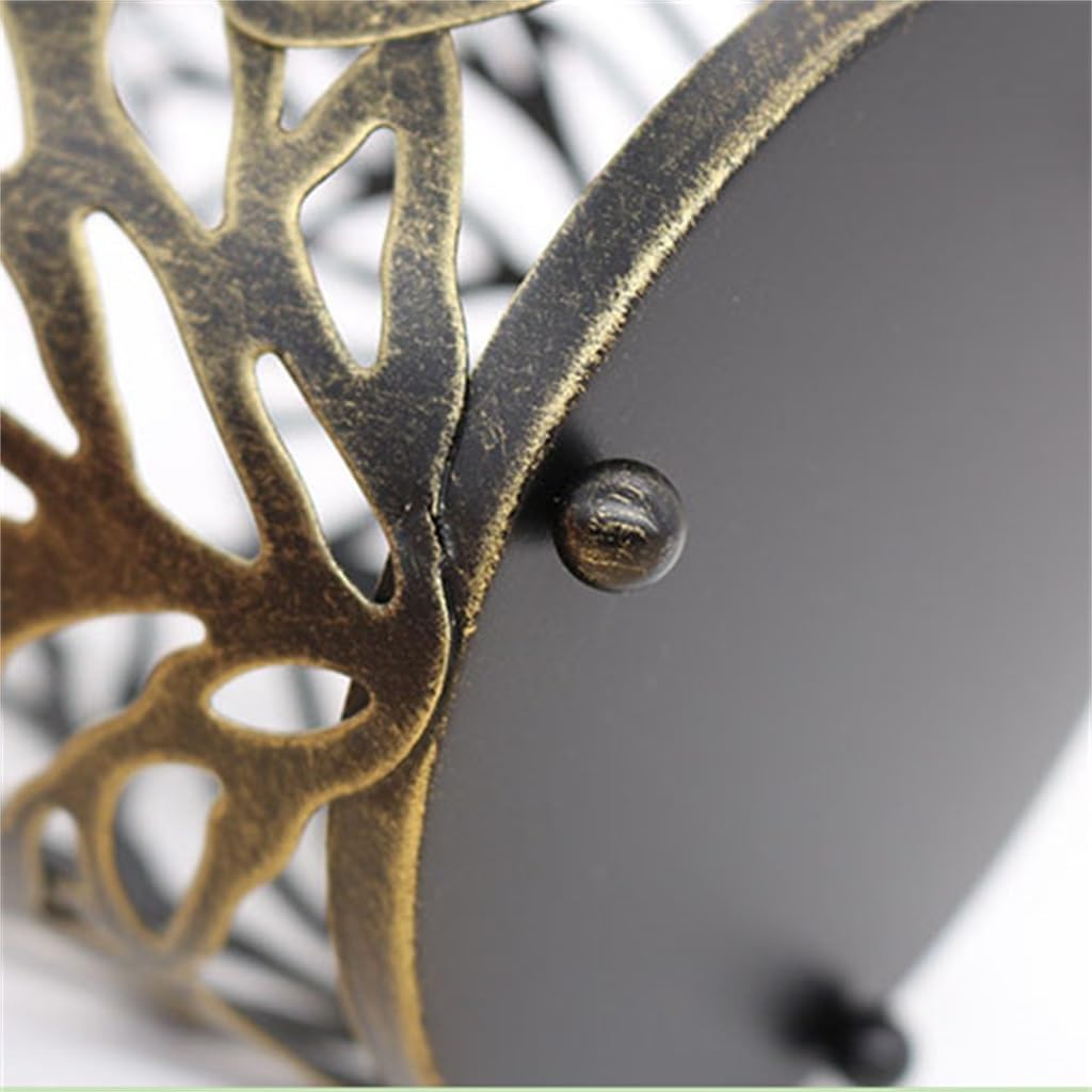 Iron Hollowed Out Leaves Candlestick Home Decoration