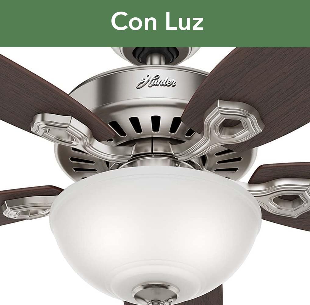 Close-up of the Hunter Fan light kit