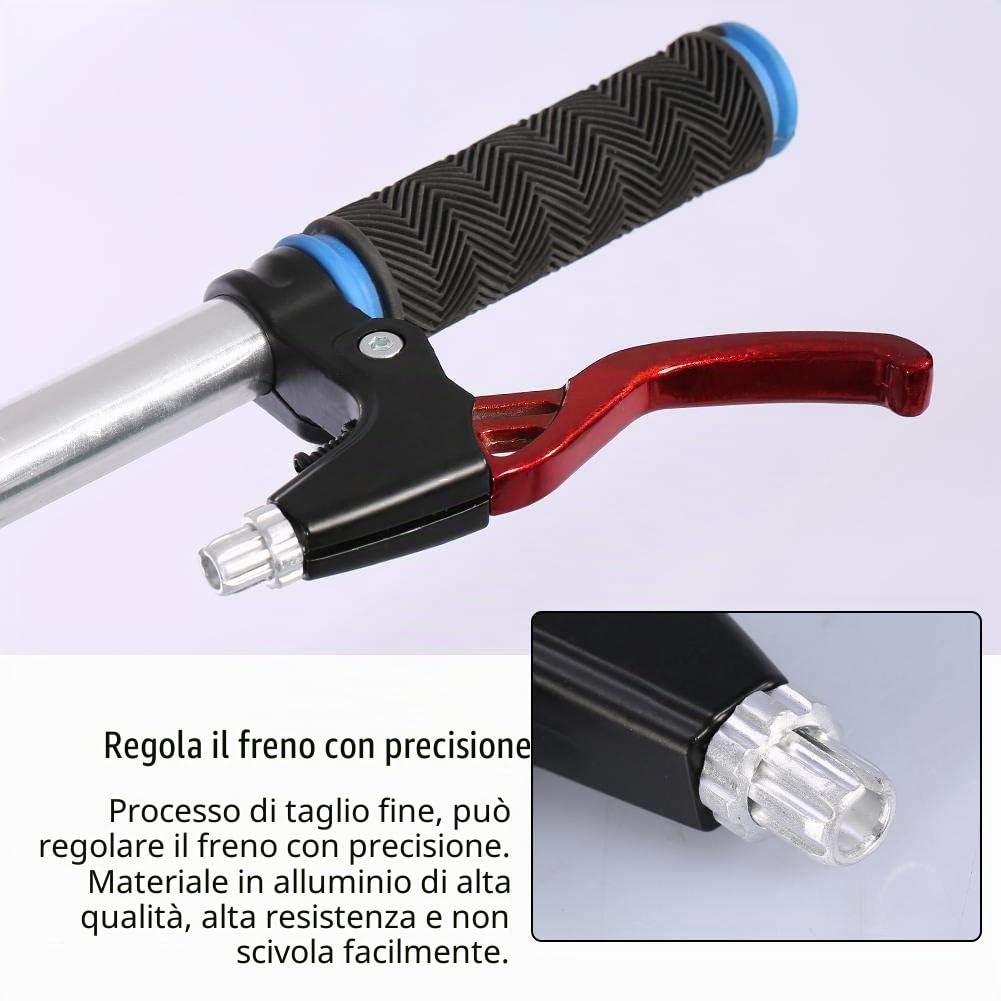 Tbest 1 paio di leve per freno bicicletta in lega di alluminio per bicicletta, 4 colori disponibili (rosso)