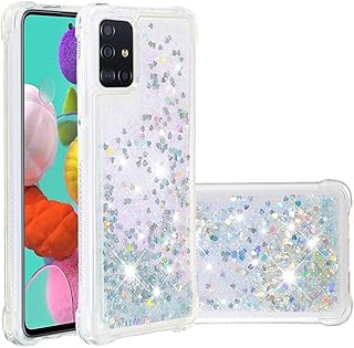 Lijc Compatibile con Custodia Samsung Galaxy A51 Sabbie Mobili Liquide Quattro Angoli Anti Caduta TPU Morbido Silicone Antiurto Case Cuore di Amore DArgento Colorato Lijc Compatibile con Custodia Samsung Galaxy A51 Sabbie Mobili Liquide Quattro Angoli Anti Caduta TPU Morbido Silicone Antiurto Case Cuore di Amore DArgento Colorato