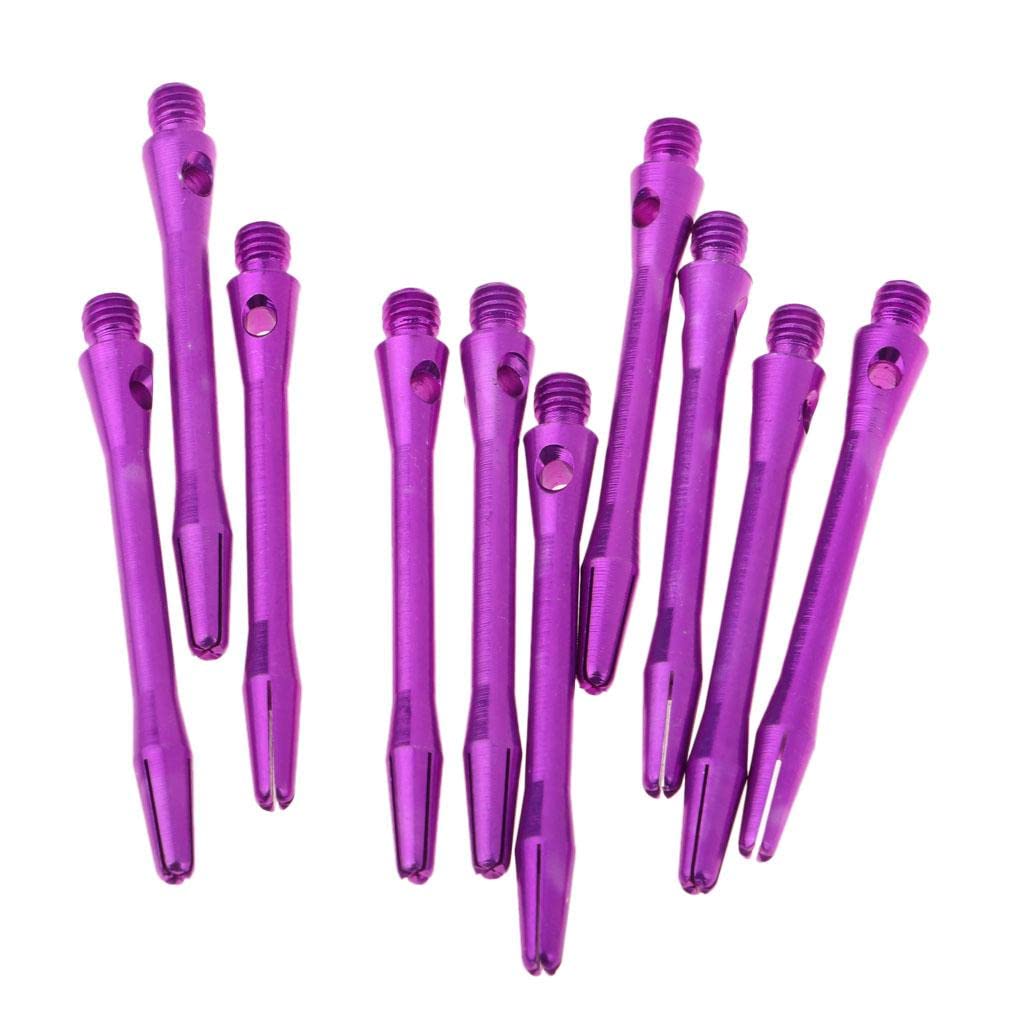 UJEAVETTE® 10 Pieces Universal Aluminum Alloy 2Ba Dart Shafts Dart Stems Medium Purple
