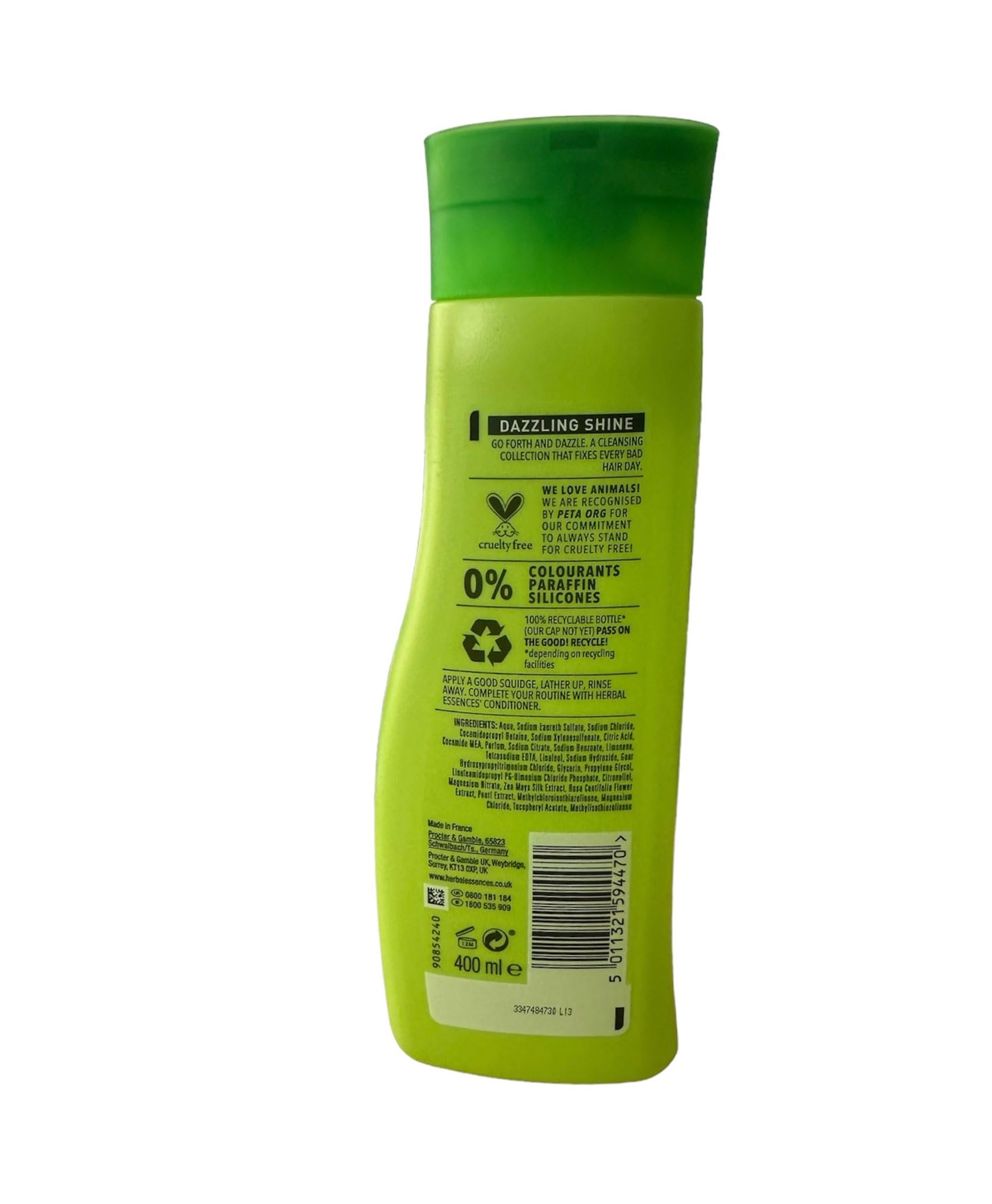 6 x Herbal Essences shampoo lucentezza abbagliante 400 ml