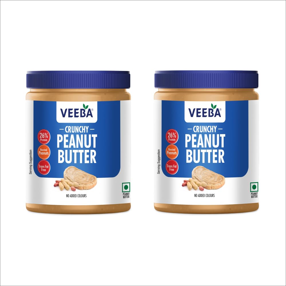 See full amazon price history chart for VEEBA Peanut Butter Crunchy Jar, 2 X 925 g VEEBA Peanut Butter Crunchy Jar, 2 X 925 g (B08Q1HNMBF) Amazon Price History, Amazon Price Tracker
