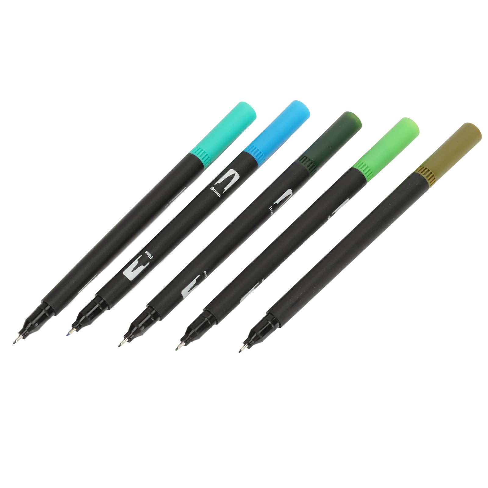 Set di 168 pennarelli a doppia punta a pennello, penne ad acquerello a punta fine morbida, punta da 0,5 mm, lavabili, per disegnare, schizzi, colorare per adulti, set di forniture