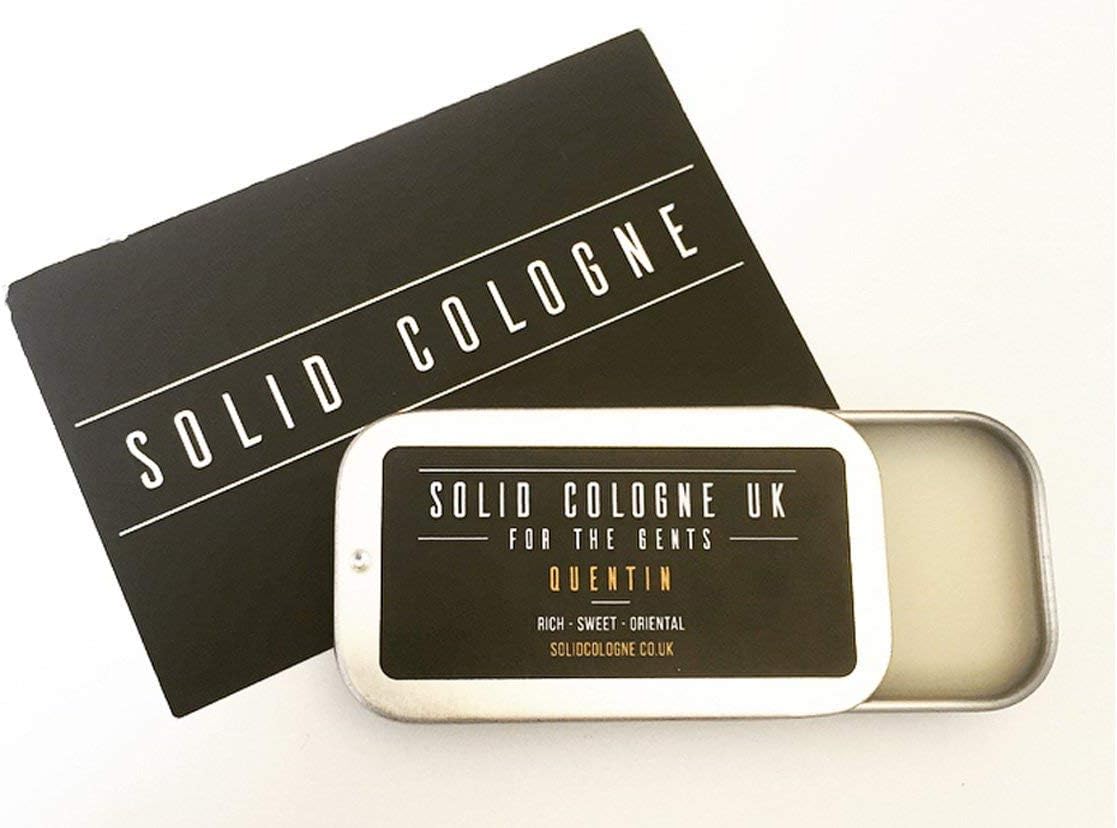 Solid Cologne for The Gents Quentin Scent 0.5oz Travel Tin