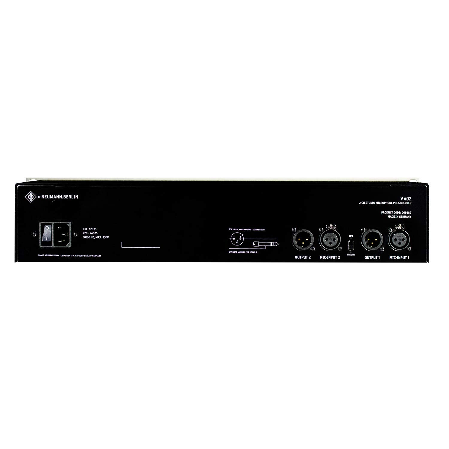 Amazon.co.jp: Neumann V 402 2チャンネルマイクプリアンプ : Musical 