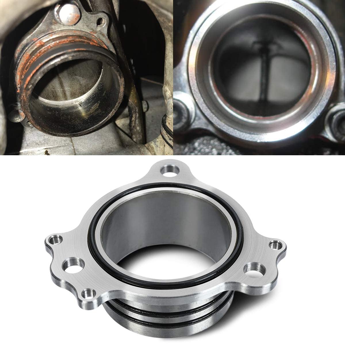 Canitu O-Ring Exhaust Manifold,Motorcycle Manifold O-Ring Grooves Replaces Seal The Flange for Honda CR125 1990-2002