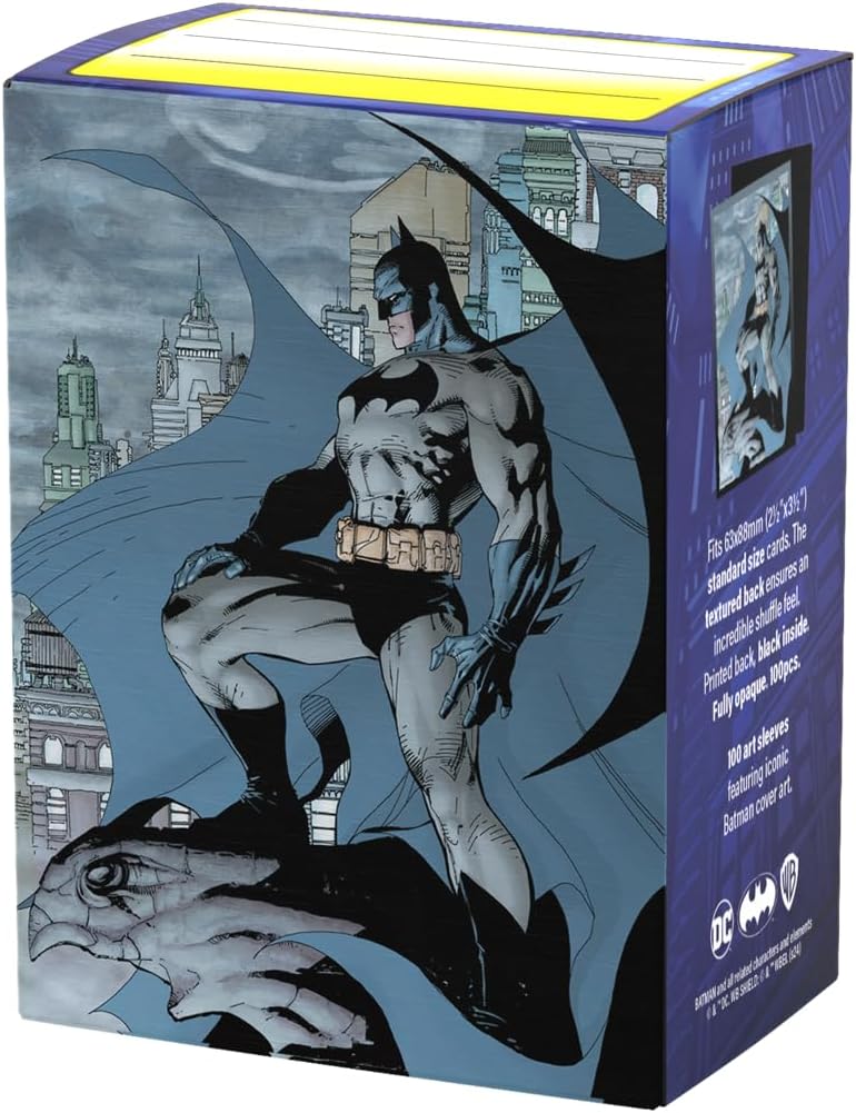 Dragon Shield Art Sleeves | Limited Edition - The Batman | 100 CT - Smooth & Tough Premium TCG Sleeves | Compatible with Pokemon, One Piece & Magic the Gathering