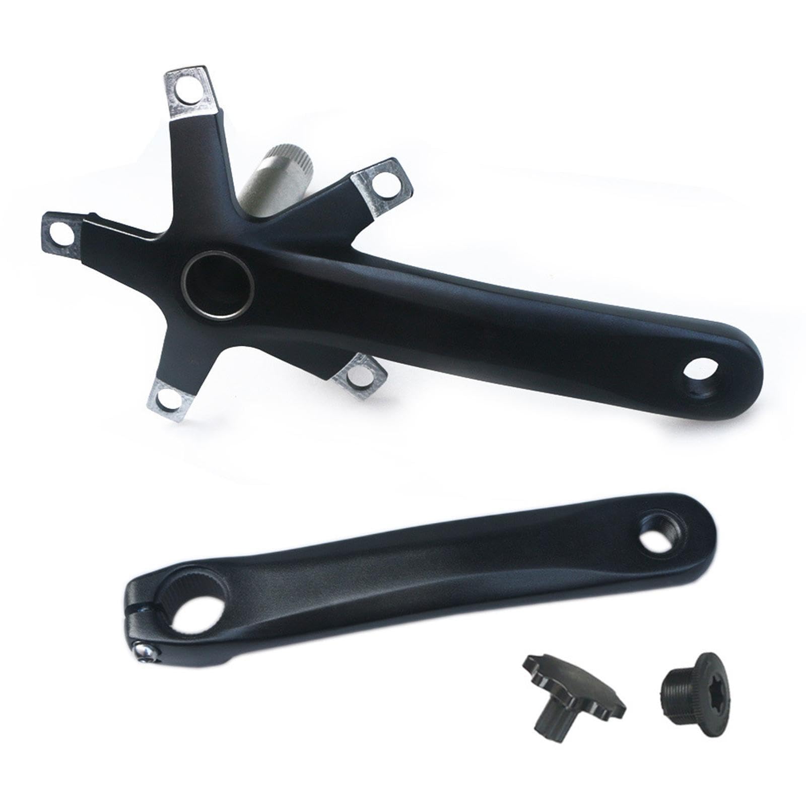 Set di pedivelle per mountain bike cave ad resistenza in lega di alluminio leggera per biciclette, set di pedivelle per mountain bike in lega di, Manovella e movimento centrale, 165