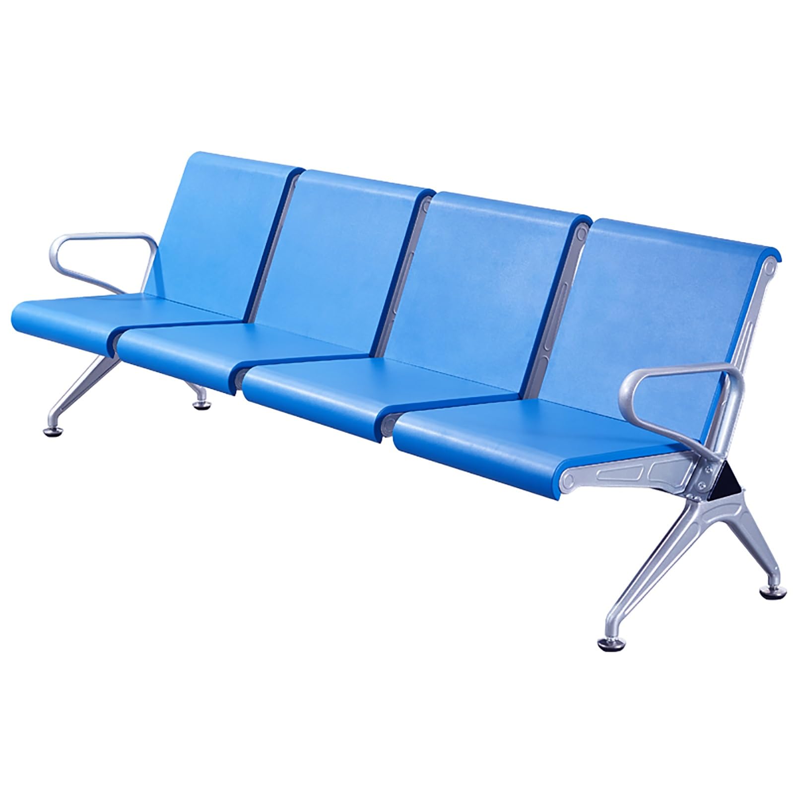 SaryEdge 4-Seat Bench with Armrests & Backrests - Comfortable Office Reception Chairs for Airport, Salon, Spa & Lounge Seating - Durable & Stylish Gues,