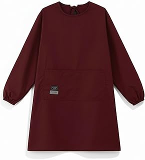 [Clove Cube] 【クローブキューブ】かっぽう着 男女兼用 タスラン素材 撥水 防油 ゆったりフリーサイズ 快適ストレッチ袖口 ファスナーポケット付き