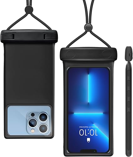 wellhouse Bolsa impermeable para teléfono, funda impermeable para iPhone 16 15 14 13 Pro Max XS Samsung, IPX8 3D bolsa seca para teléfono celular