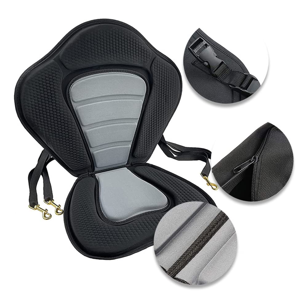 GUOCU Kajak Sitz für SUP Board, Stand Up Paddle Surfboard Sitz, Universal Stand Up Paddelboard Sitz, Kajaksitz Easy Attachment, SUP Paddling Paddelboards Gepolsterte Sitz mit Rückenlehne Farbe A